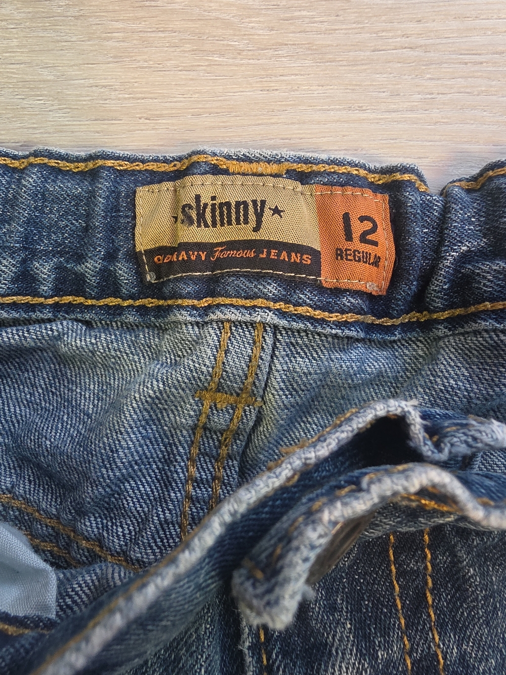 Old NAVY BOYS Skinny Jeans Size 12 in Blue Denim